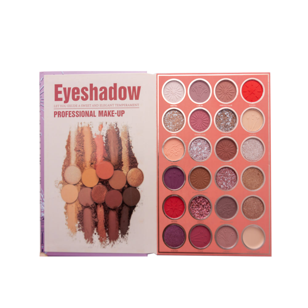 Christine 4-in-1 Makeup Booklet - Eyeshadow & Highlighter & Blusher & Lipstick