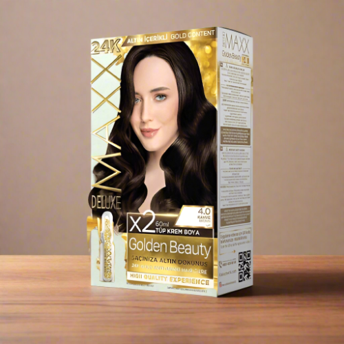 Maxx Deluxe 24K Gold Hair Dye - Brown (4.0)
