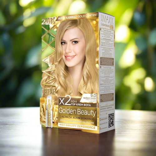 Maxx Deluxe 24K Gold Hair Dye - Wheat Blonde (9.0)