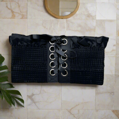 Black Corset Tie 8899