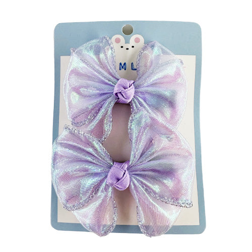 Hair Clip decorated with a butterfly knot (2 pieces)