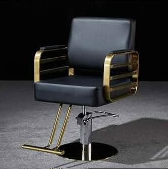 Hairdressing Chair Gold-Black