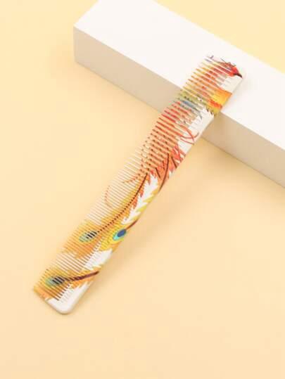 Peacock Pattern Hair Comb
