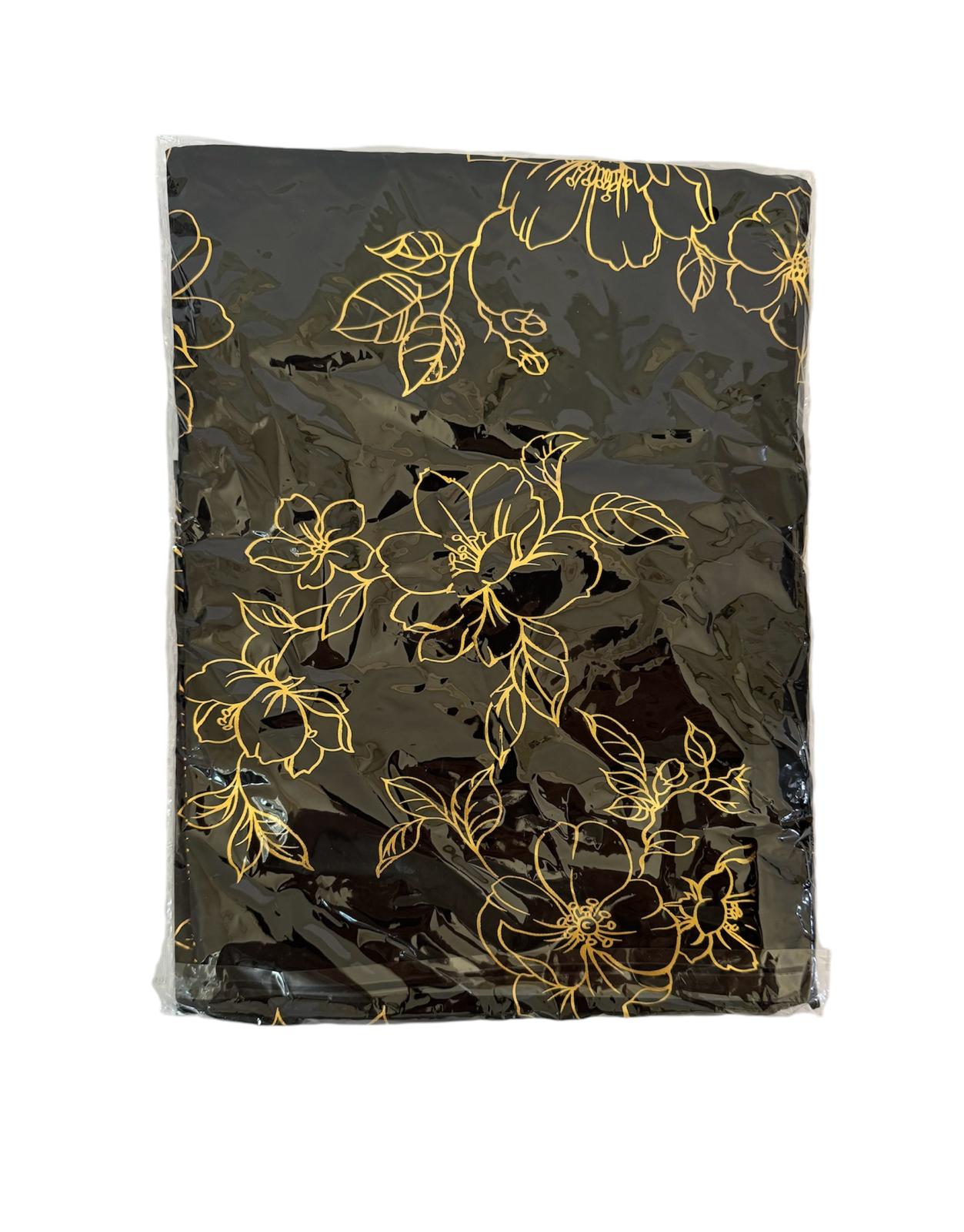 كاب للشعر مزين بالزهور الذهبية (قطعة واحدة)