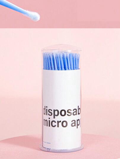 المعقمات الدقيقة القابلة للتخلص منها للتطبيق على تمديدات الرموش (100 قطعة)