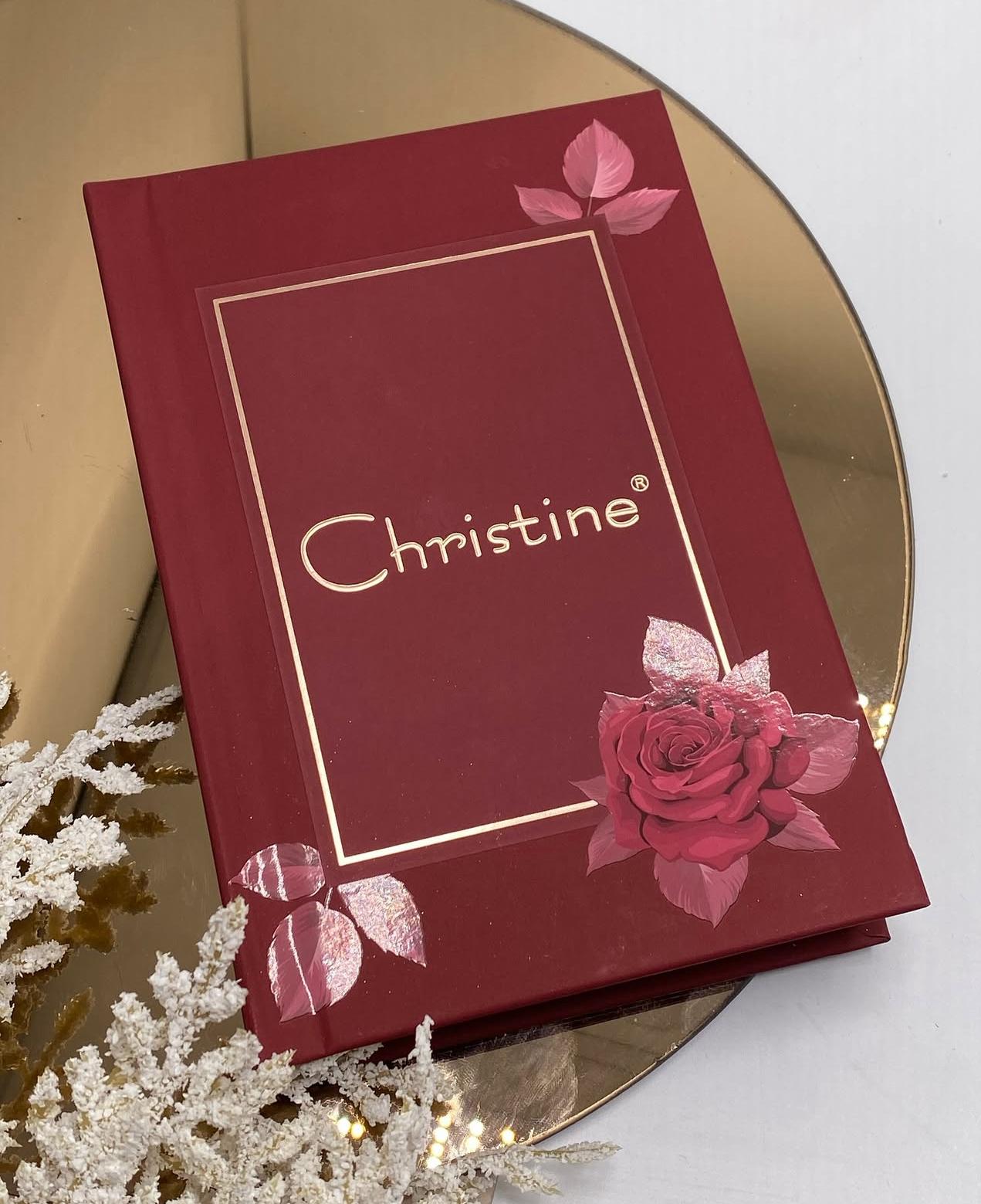 Christine 4-in-1 Makeup Booklet - Eyeshadow & Highlighter & Blusher & Contour