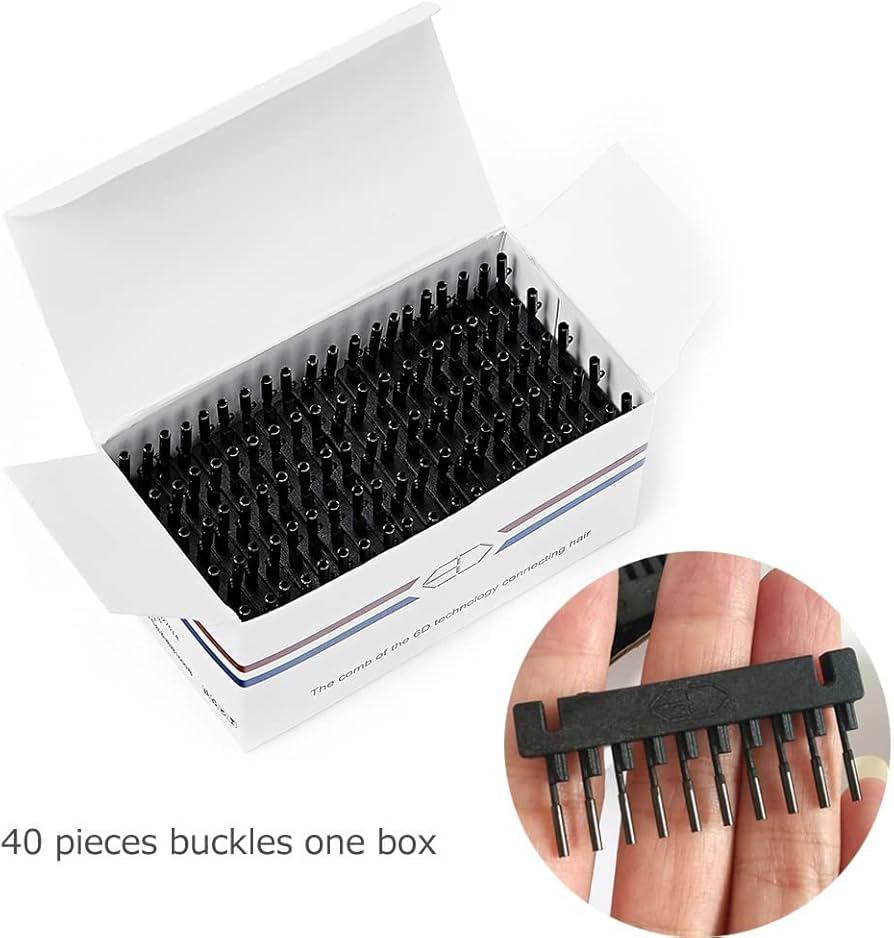6D Hair Extension Clips (40 pieces)