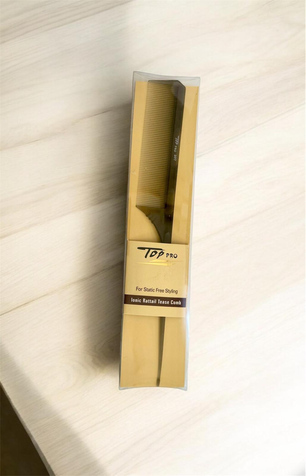 TOP PRO - Ionic Rattail Tease Comb 207