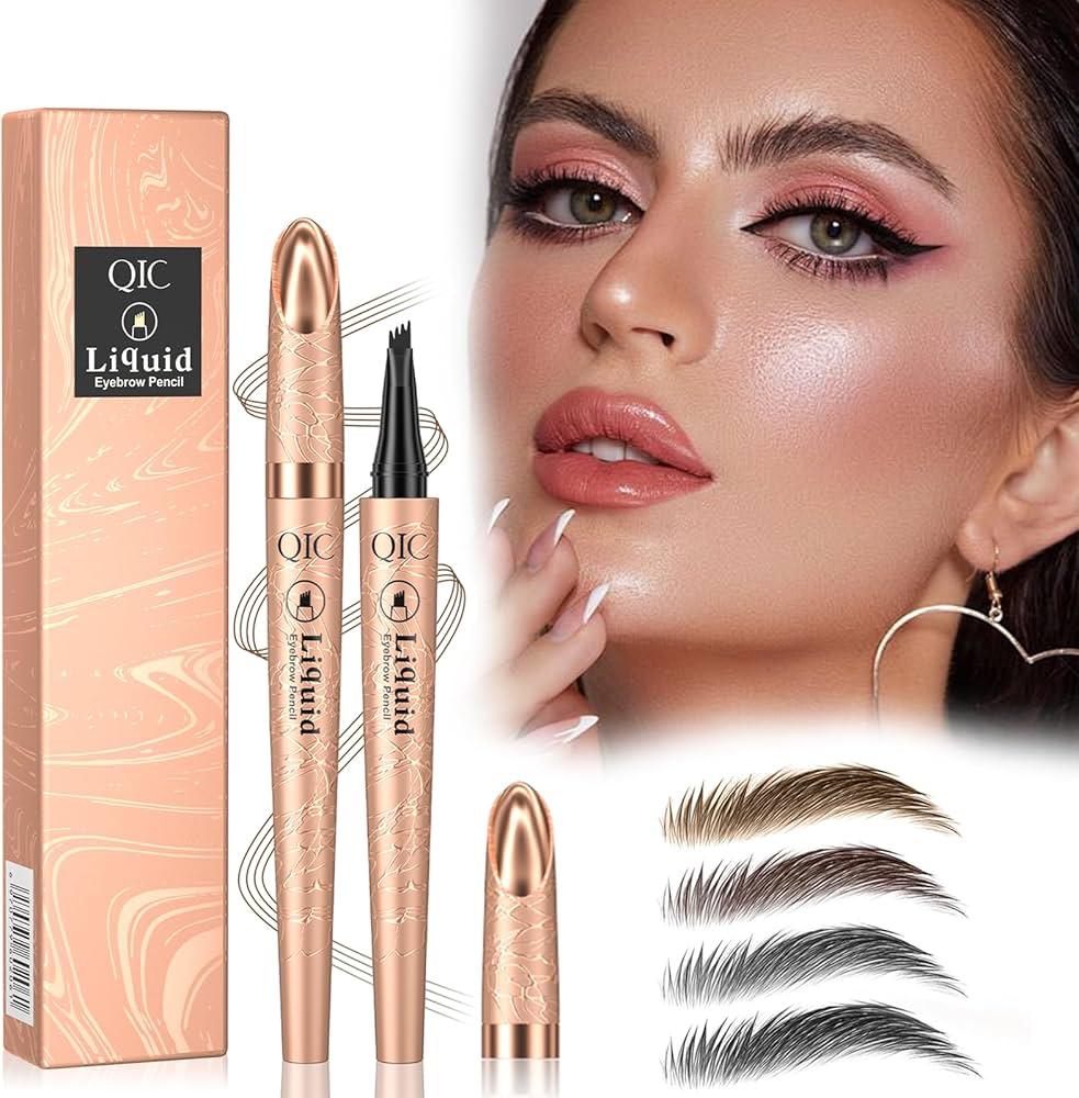 QIC Liquid Eyebrow Pencil - 4 Point Brown