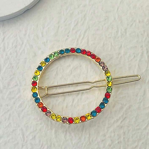 Hair Accessory in the shape of a multi-colored circle