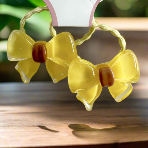 Hair Tie decorated with a butterfly knot (2 pieces)