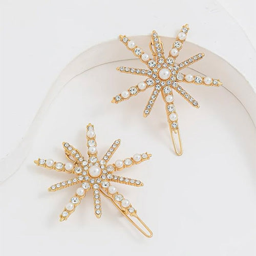 Hair Accessory Golden in the shape of a sun ( 1 piece )