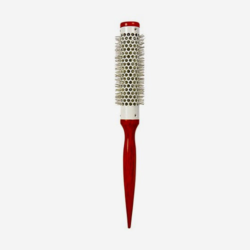Thermal Round Wood Brush Red