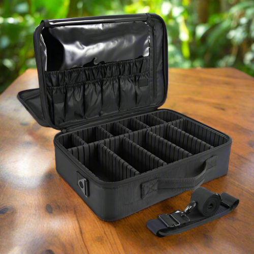 Makeup Bag Cosmetic With Shoulder Strap