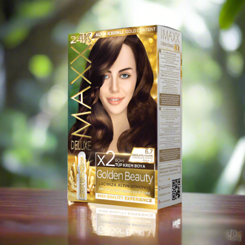 Maxx Deluxe 24K Gold Hair Dye - Chocolate Coffee (6.7)