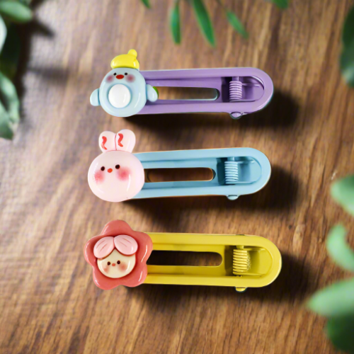 مقطع شعر صلب صغير بأشكال مختلفة (3 قطع)