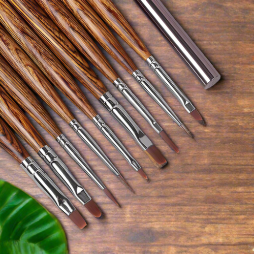مجموعة فرشاة فنية الأظافر الاحترافية (9pcs)