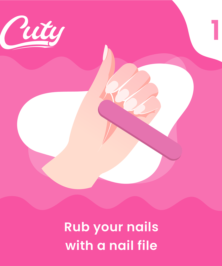Cuty Nails Set: Flawless Acrylic Nails with Jelly Tape Adhesion