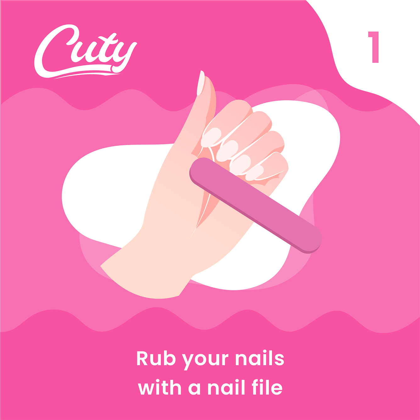 Cuty Nails Set: Flawless Acrylic Nails with Jelly Tape Adhesion
