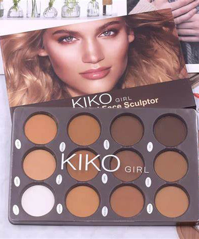KIKO GIRL Face Sculptor Contour Palette (12 colours)