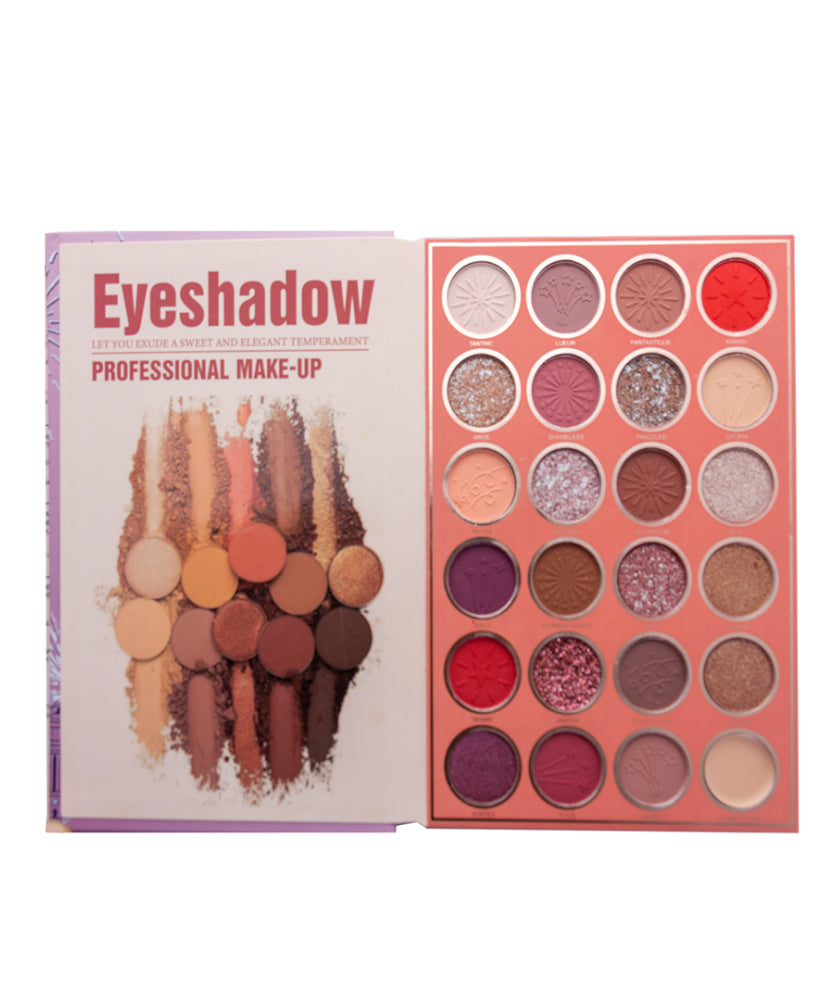 Christine 4-in-1 Makeup Booklet - Eyeshadow & Highlighter & Blusher & Lipstick