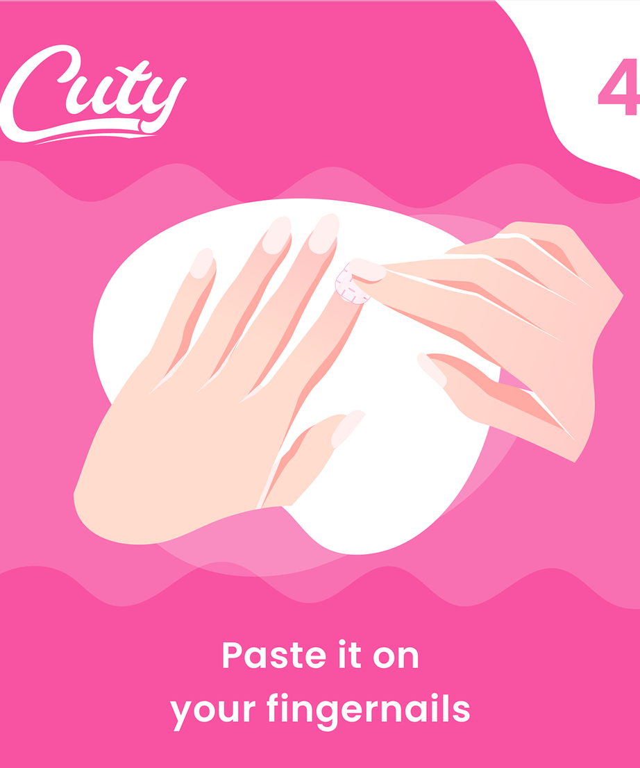 Cuty Nails Set: Flawless Acrylic Nails with Jelly Tape Adhesion