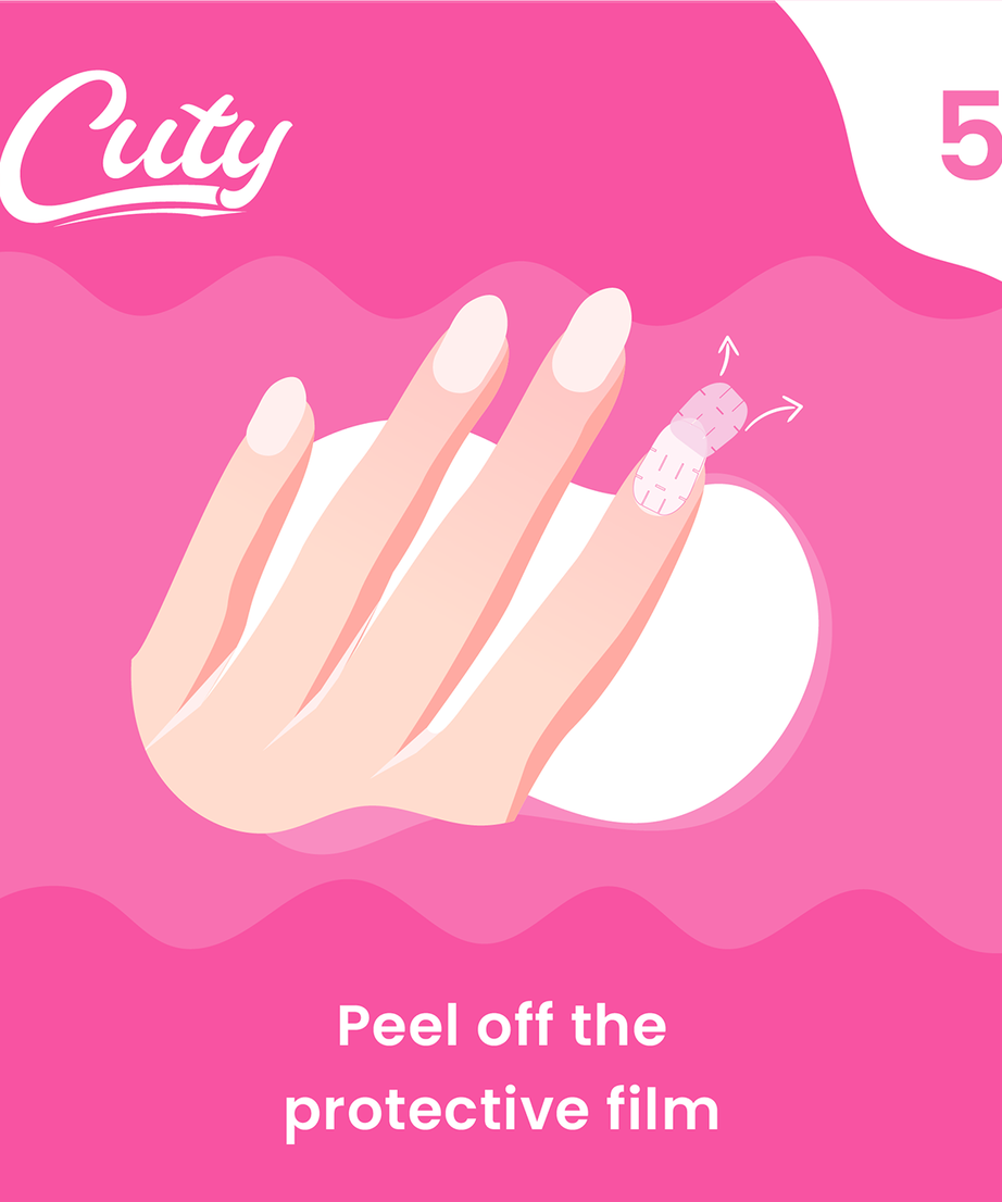 Cuty Nails Set: Flawless Acrylic Nails with Jelly Tape Adhesion