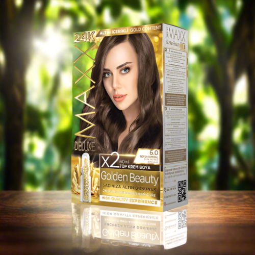 Maxx Deluxe 24K Gold Hair Dye - Dark Blonde (6.0)