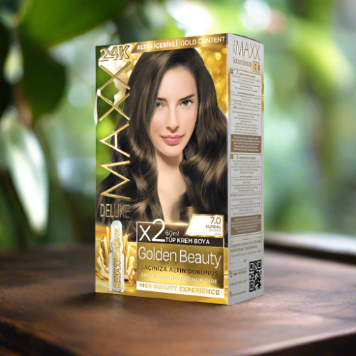 Maxx Deluxe 24K Gold Hair Dye - Blonde (7.0)