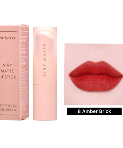 Innisfree - Airy Matte Lipstick (3.5g) - 8 Amber Brick