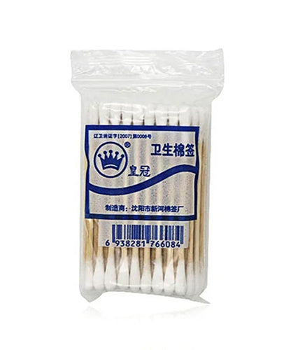 Wood Sticks Cotton Swabs Ear Cleaning (24 pack) / each pack 50 stick