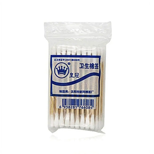 Wood Sticks Cotton Swabs Ear Cleaning (24 pack) / each pack 50 stick