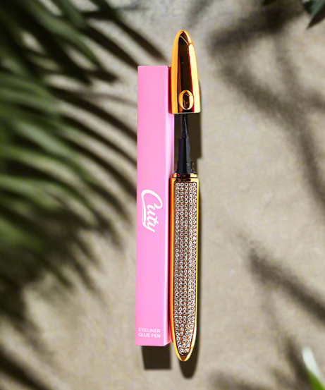 Black Clear Waterproof Eyeliner Glue Pen By Cuty