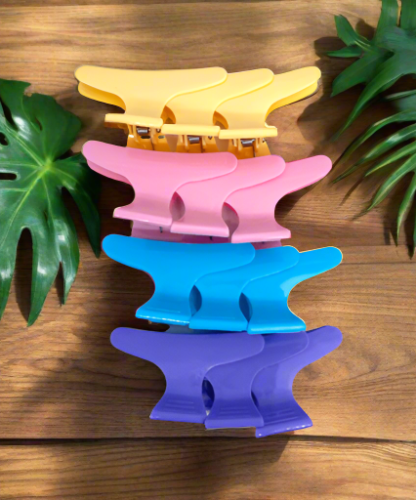Hair Clips (Set Of 12 Colored Pieces)