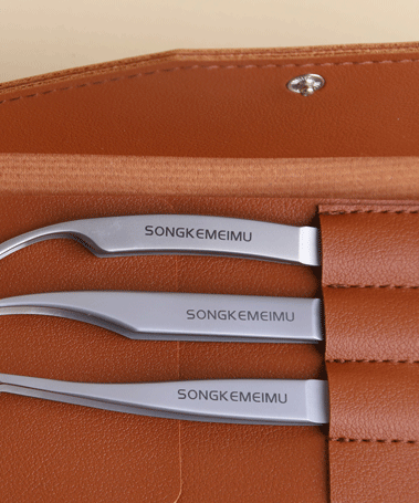 مجموعة ملاقط الرموش (3 قطع)