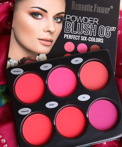 Romantic Flower Powder Blush Palette (6 colors) Romantic Flower Powder Blush Palette (6 colors)
