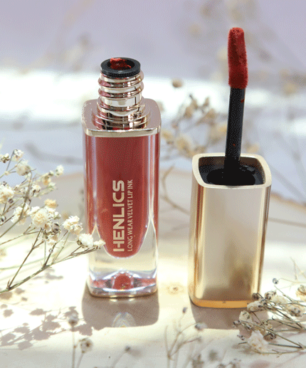 أحمر الشفاه المخملي المقاوم للماء من هينليكس