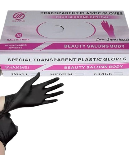 Disposable Gloves Black (100pcs) Disposable Gloves Black (100pcs)