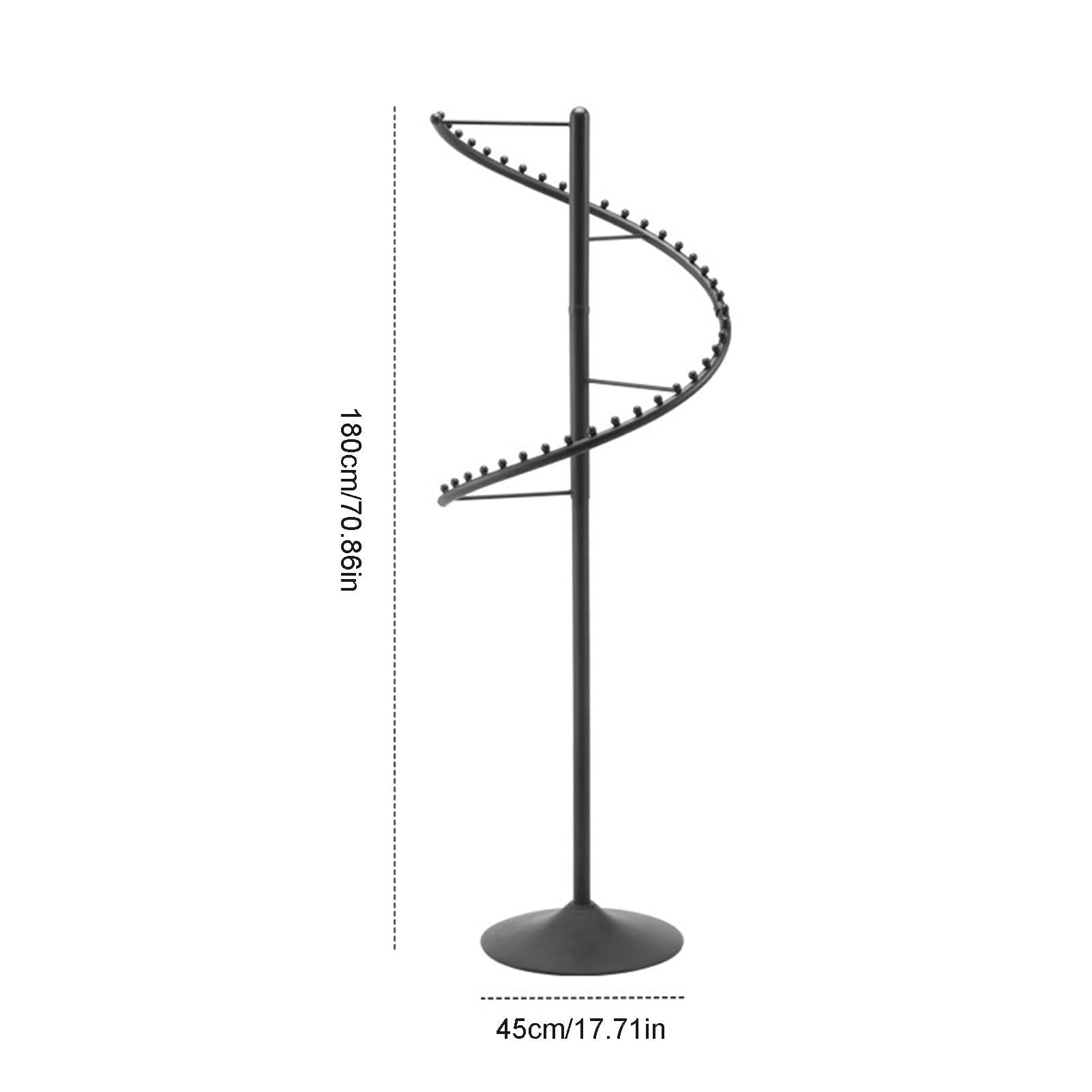 حامل الملابس الدوار الحلزوني S