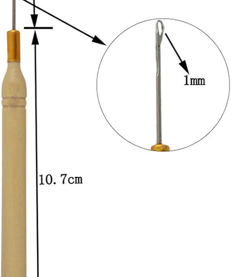 Wooden Handle Hair Braiding Hook Crochet Needle (1pc)