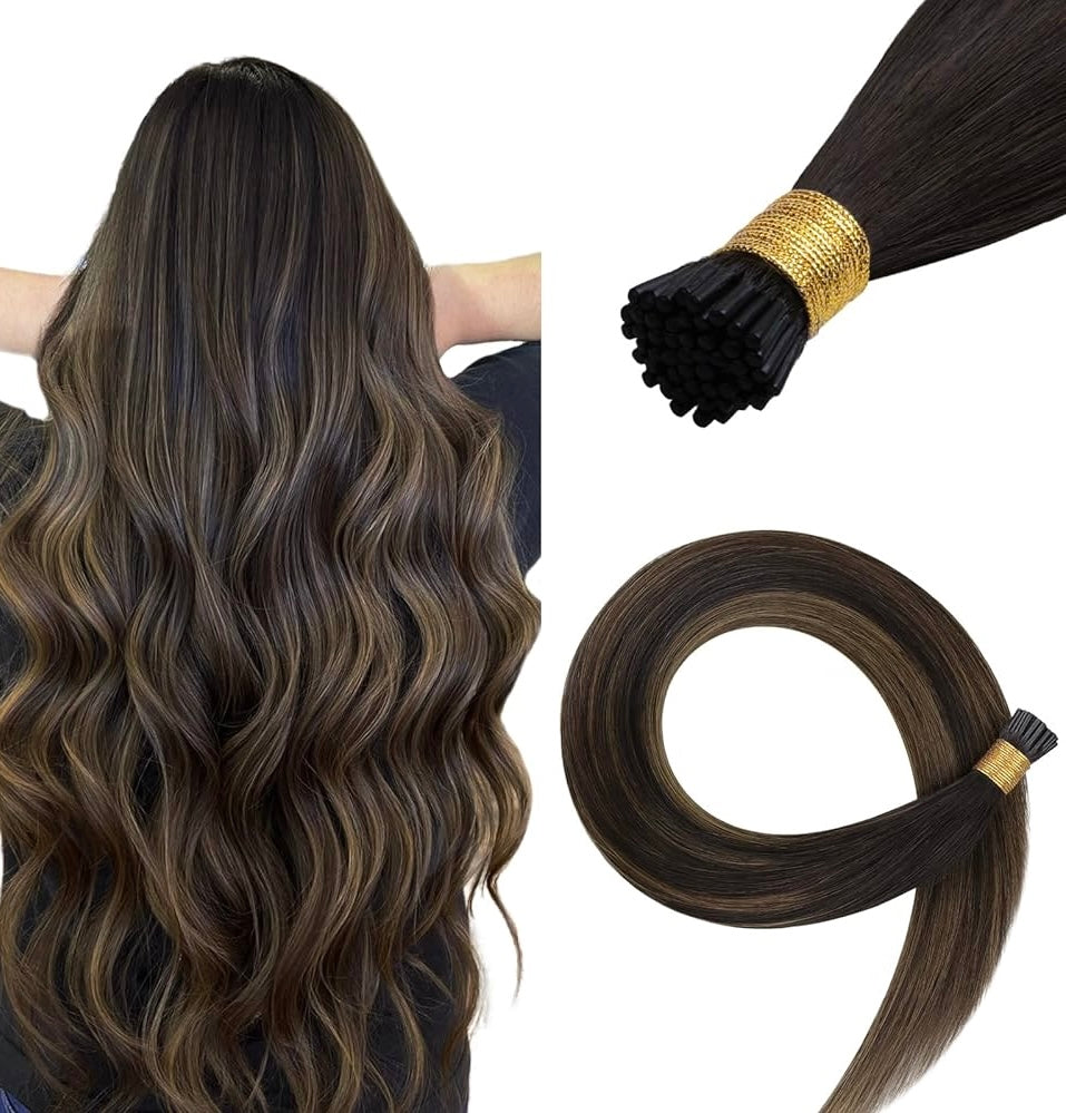 قم بتعيين ملحقات الشعر البشرية الطبيعية u tip glue tip