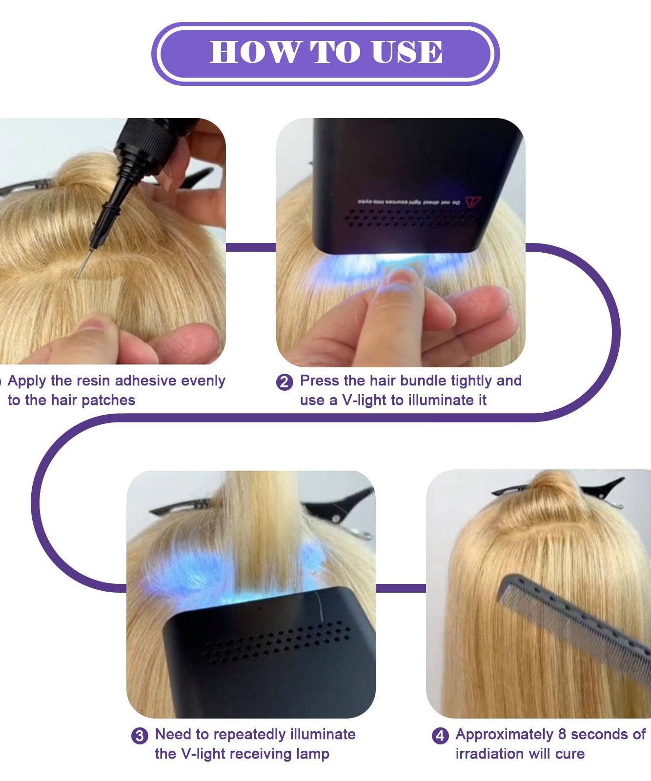 Kit V Light Hair Extension Kit V Light Hair Extension