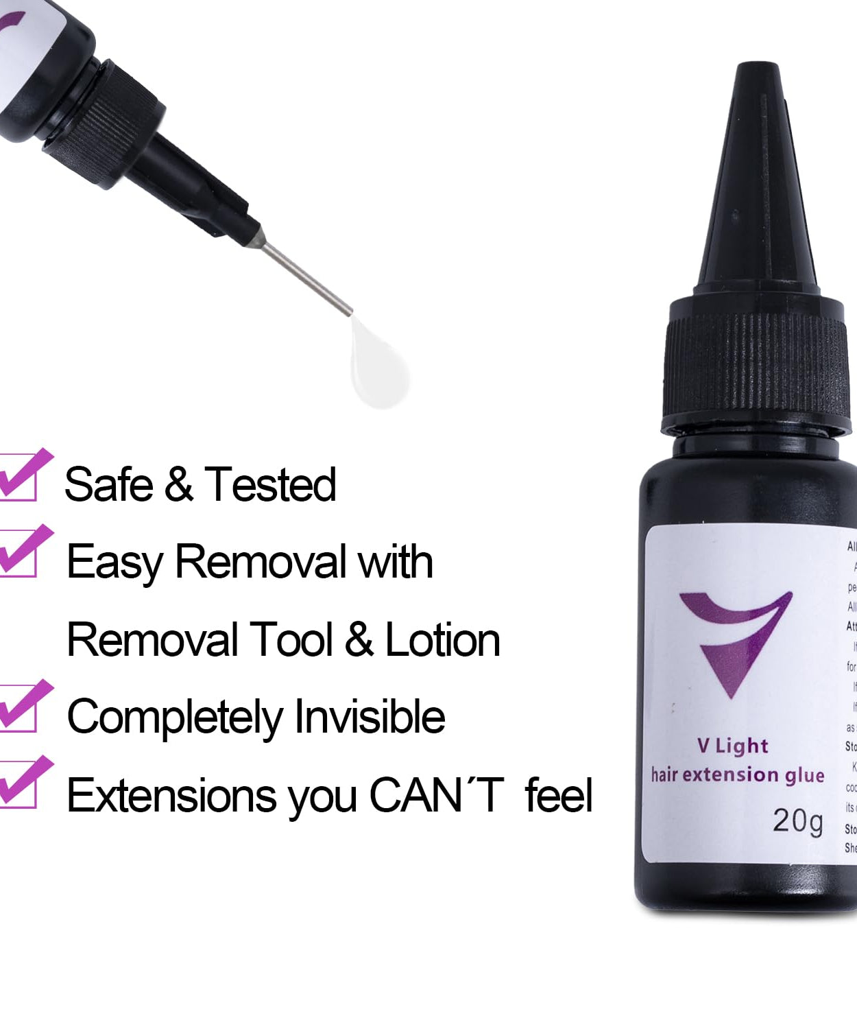 V Light Hair Extension Glue (20g)