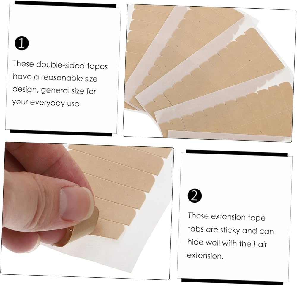 Sheets Wig Glue Kraft Double-Sided Hair Extension (12pcs)
