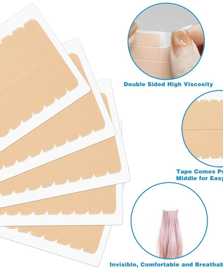 Sheets Wig Glue Kraft Double-Sided Hair Extension (12pcs)