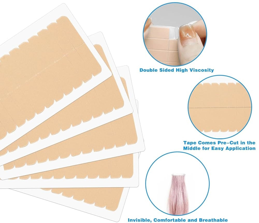 Sheets Wig Glue Kraft Double-Sided Hair Extension (12pcs)