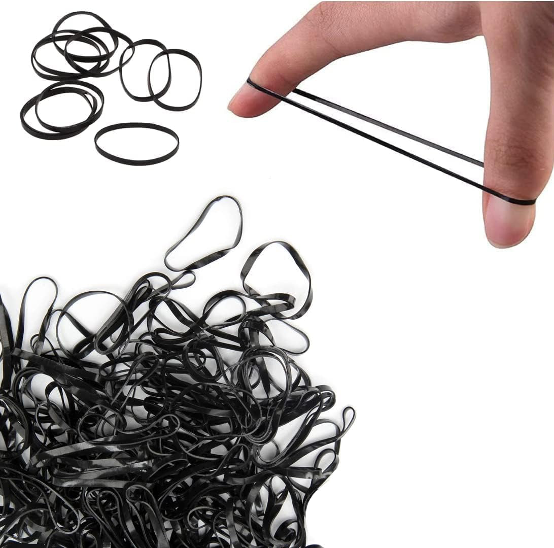 Rubber Bands Black (100pcs)