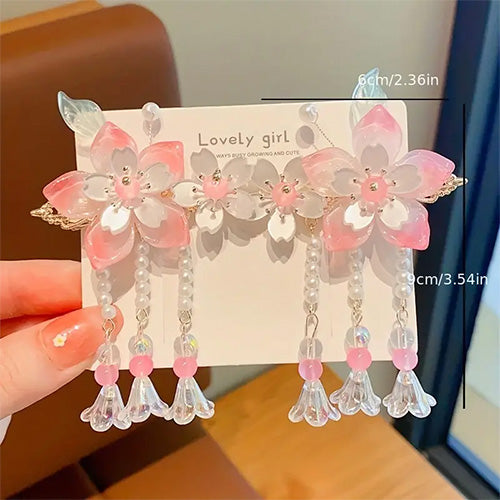 Pearl Flower Hair Clip (2 pieces)