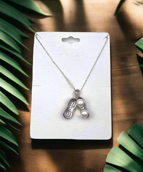 Peanut Necklace - Silver
