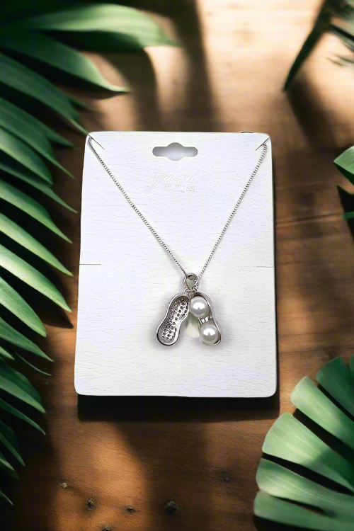 Peanut Necklace - Silver